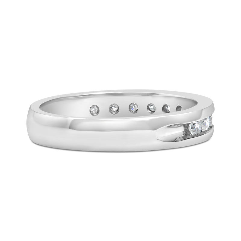 Bids.com IGI Certified 1/2 Cttw Round Brilliant Cut Diamond 18K White Gold Channel Set Eternity Style Wedding Band Ring (H-I Color, I1-I2 Clarity) - Size 7 Rings Lavender 7 / White.Gold,9 / White.Gold,8.5 / White.Gold,8 / White.Gold,7.5 / White.Gold,6.5 / White.Gold,6 / White.Gold,5.5 / White.Gold,5 / White.Gold