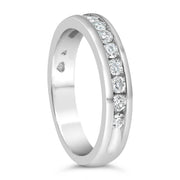 Bids.com IGI Certified 1/2 Cttw Round Brilliant Cut Diamond 18K White Gold Channel Set Eternity Style Wedding Band Ring (H-I Color, I1-I2 Clarity) - Size 7 Rings White Smoke 7 / White.Gold,9 / White.Gold,8.5 / White.Gold,8 / White.Gold,7.5 / White.Gold,6.5 / White.Gold,6 / White.Gold,5.5 / White.Gold,5 / White.Gold