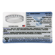Bids.com IGI Certified 1/2 Cttw Round Brilliant Cut Diamond 18K White Gold Channel Set Eternity Style Wedding Band Ring (H-I Color, I1-I2 Clarity) - Size 7 Rings Gray 7 / White.Gold,9 / White.Gold,8.5 / White.Gold,8 / White.Gold,7.5 / White.Gold,6.5 / White.Gold,6 / White.Gold,5.5 / White.Gold,5 / White.Gold