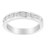 Bids.com IGI Certified 1.0 Cttw Diamond 18K White Gold Channel-Set Half-Eternity Band Wedding Ring (E-F Color, I1-I2 Clarity) - Size 5-1/2 Rings White Smoke 6 / White.Gold,5.5 / White.Gold,7 / White.Gold,10 / White.Gold,9.5 / White.Gold,9 / White.Gold,8.5 / White.Gold,8 / White.Gold,7.5 / White.Gold,6.5 / White.Gold,5 / White.Gold
