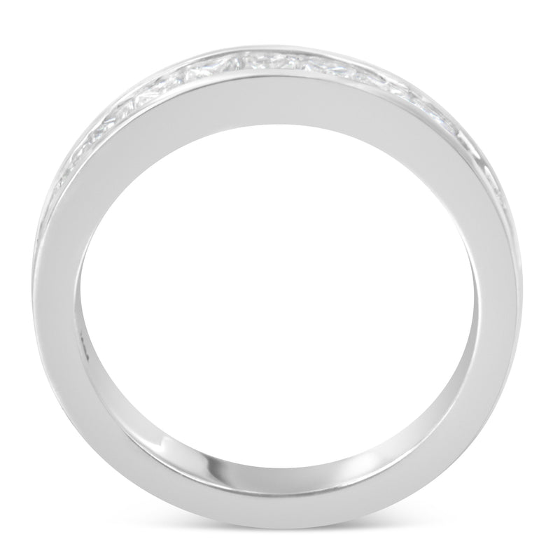 Bids.com Women's 18K White Gold Princess Cut Diamond Band Ring (1 Cttw, G-H Color, SI1-SI2 Clarity) - Size 6 Rings White Smoke 7.5 / White.Gold,7 / White.Gold,6.75 / White.Gold,6 / White.Gold