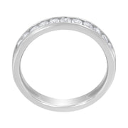 Bids.com 14K White Gold 1/2 cttw Diamond Band Ring (I-J Color, I2-I3 Clarity) - Size 7 Rings White Smoke 7 / White.Gold