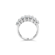 Bids.com .925 Sterling Silver 1.0 Cttw Baguette Cut Diamond Vertical Channel Fluted Multi-Row Unisex Fashion Wedding Ring (H-I Color, I1-I2 Clarity) - Size 6-3/4 Rings White Smoke 7.75 / White.Sterling Silver,6.75 / White.Sterling Silver,7.25 / White.Sterling Silver,7 / White.Sterling Silver,7.5 / White.Sterling Silver