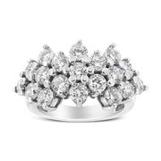 Bids.com 14K White Gold 4.0 Cttw Diamond Multi Row Scatter Band Ring (I-J Color, I1-I2 Clarity) - Size 7 Rings White Smoke 7 / White.Gold,9 / White.Gold,6 / White.Gold,8 / White.Gold