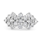 Bids.com 14K White Gold 4.0 Cttw Diamond Multi Row Scatter Band Ring (I-J Color, I1-I2 Clarity) - Size 7 Rings White Smoke 7 / White.Gold,9 / White.Gold,6 / White.Gold,8 / White.Gold