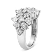 Bids.com 14K White Gold 4.0 Cttw Diamond Multi Row Scatter Band Ring (I-J Color, I1-I2 Clarity) - Size 7 Rings White Smoke 7 / White.Gold,9 / White.Gold,6 / White.Gold,8 / White.Gold