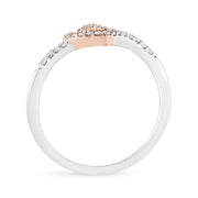Bids.com 14K Rose Gold Plated and White .925 Sterling Silver 1/5 Cttw Round-Cut Diamond Open Heart Promise Ring (I-J Color, I2-I3 Clarity) - Ring Size 7 Rings White Smoke 9 / Rose.Sterling Silver,8 / Rose.Sterling Silver,6 / Rose.Sterling Silver,5 / Rose.Sterling Silver,10 / Rose.Sterling Silver