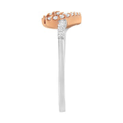 Bids.com 10K Two Toned Gold Diamond Heart Cocktail Ring (1/5 Cttw, H-I Color, I1-I2 Clarity) - Size 6-1/2 Rings White Smoke 6 / WhiteRose.Gold,8 / WhiteRose.Gold,7.5 / WhiteRose.Gold,7 / WhiteRose.Gold,6.5 / WhiteRose.Gold