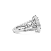 Bids.com .925 Sterling Silver 1/3 Cttw Invisible Set Princess-Cut Diamond Rhombus and Beaded Halo Ring (H-I Color, SI1-SI2 Clarity) - Ring Size 7 Rings White Smoke 7 / Sterling Silver,7 / White.Sterling Silver,6 / White.Sterling Silver,8 / White.Sterling Silver