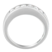 Bids.com 14K White Gold 3/4ct. TDW Diamond Channel Band Ring (H-I, I1-I2) Rings White Smoke 7 / White.Gold