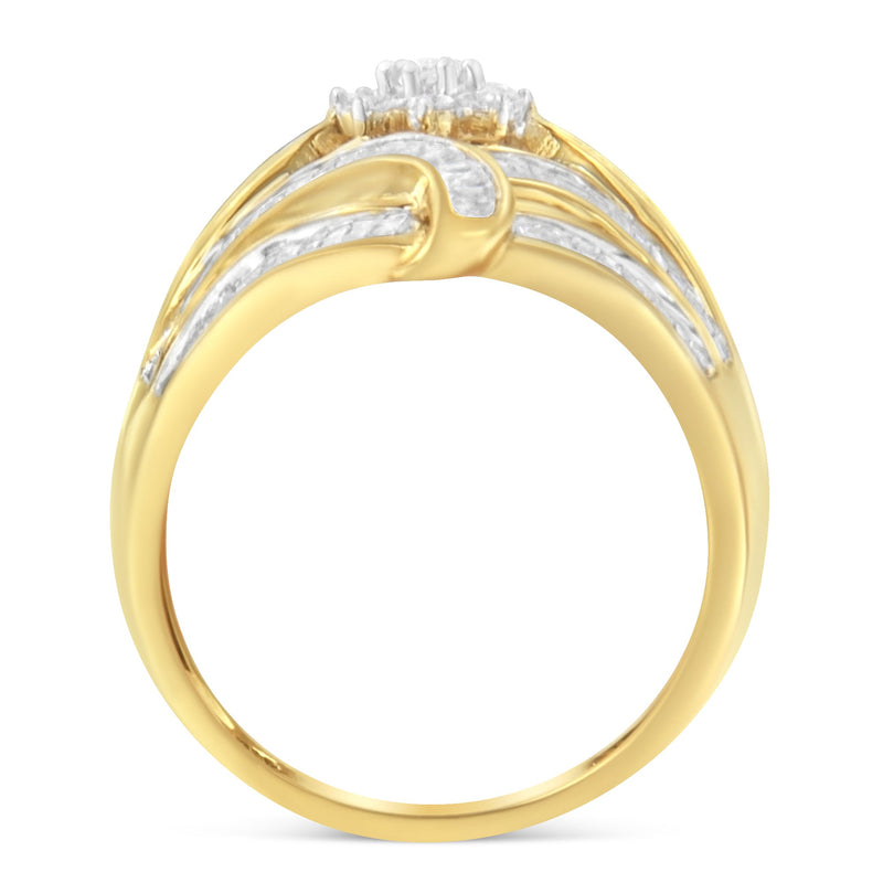 Bids.com 10K Yellow Gold Diamond Ring (1 Cttw, I-J Color, I2-I3 Clarity) - Size 7 Rings White Smoke 8 / Yellow.Gold,6 / Yellow.Gold,7 / Yellow.Gold,6.5 / Yellow.Gold,7.5 / Yellow.Gold