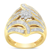 Bids.com 10K Yellow Gold Diamond Ring (1 Cttw, I-J Color, I2-I3 Clarity) - Size 7 Rings White Smoke 8 / Yellow.Gold,6 / Yellow.Gold,7 / Yellow.Gold,6.5 / Yellow.Gold,7.5 / Yellow.Gold