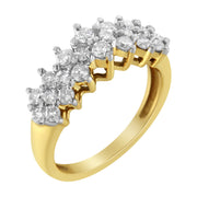 Bids.com 10K Yellow Gold Round Diamond Ring (1 cttw, J-K Color, I1-I2 Clarity) Rings White Smoke 7 / Yellow.Gold