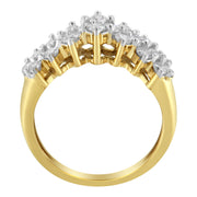 Bids.com 10K Yellow Gold Round Diamond Ring (1 cttw, J-K Color, I1-I2 Clarity) Rings White Smoke 7 / Yellow.Gold