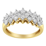 Bids.com 10K Yellow Gold Round Diamond Ring (1 cttw, J-K Color, I1-I2 Clarity) Rings White Smoke 7 / Yellow.Gold