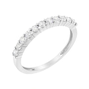 Bids.com IGI Certified 1/2 Cttw Diamond 10K White Gold Prong Set Fluted Band Style Ring (I-J Color, I2-I3 Clarity) - Size 7 Rings White Smoke 7 / White.Gold,6 / White.Gold,8 / White.Gold,9 / White.Gold