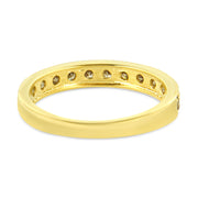 Bids.com IGI Certified 1/2 Cttw Diamond 10K Yellow Gold Prong Set Beaded Milgrain Band Style Ring (J-K Color, I2-I3 Clarity) - Size 7 Rings White Smoke 7 / Yellow.Gold,6 / Yellow.Gold,8 / Yellow.Gold,9 / Yellow.Gold
