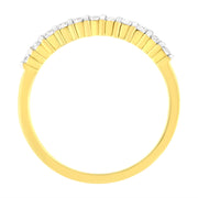 Bids.com IGI Certified 1/4 Cttw Diamond 10K Yellow Gold Prong Set Fluted Band Style Ring (I-J Color, I2-I3 Clarity) - Size 7 Rings White Smoke 7 / Yellow.Gold,6 / Yellow.Gold,8 / Yellow.Gold,9 / Yellow.Gold