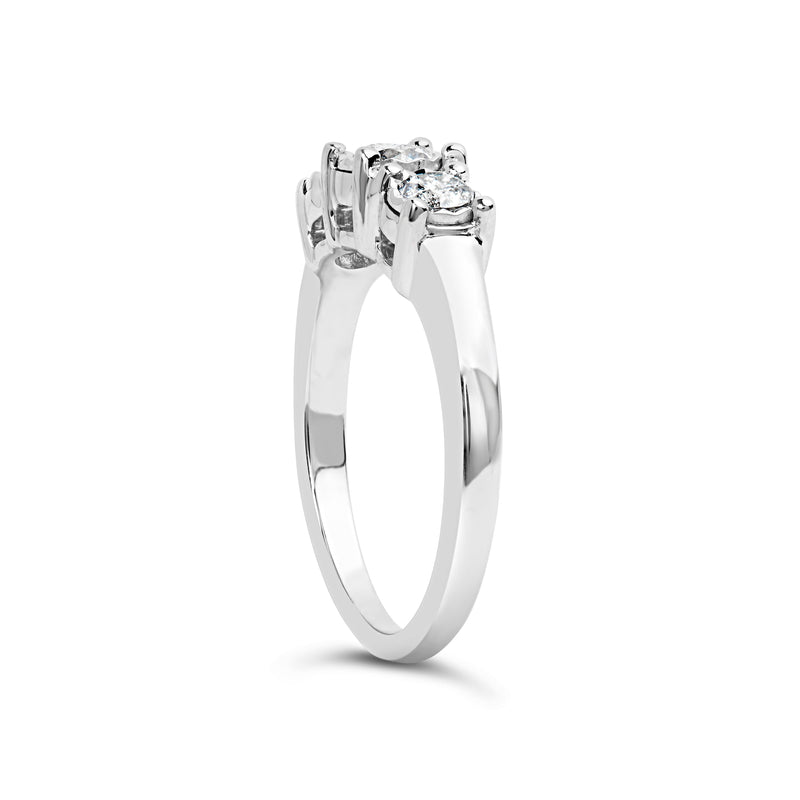 Bids.com 14K White Gold 1/2 Cttw Miracle Set Round Lab Grown Diamond Three Stone Illusion Plate Ring (F-G Color, VS1-VS2 Clarity) - Ring Size 7 Rings White Smoke 7 / White.Gold,9 / White.Gold,6 / White.Gold,8 / White.Gold,5 / White.Gold