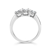 Bids.com 14K White Gold 1/2 Cttw Miracle Set Round Lab Grown Diamond Three Stone Illusion Plate Ring (F-G Color, VS1-VS2 Clarity) - Ring Size 7 Rings White Smoke 7 / White.Gold,9 / White.Gold,6 / White.Gold,8 / White.Gold,5 / White.Gold