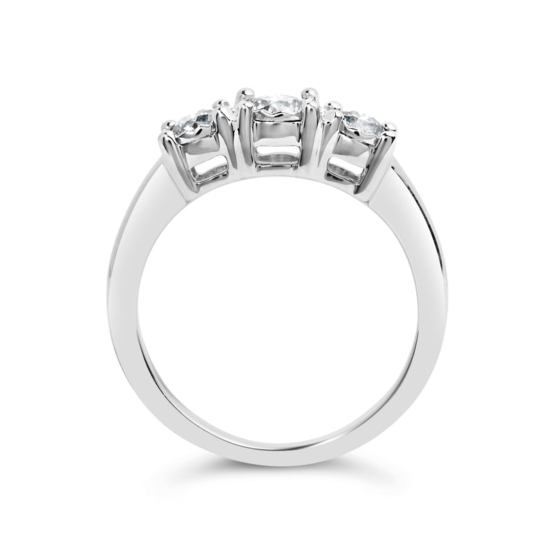 Bids.com 14K White Gold 1/2 Cttw Miracle Set Round Lab Grown Diamond Three Stone Illusion Plate Ring (F-G Color, VS1-VS2 Clarity) - Ring Size 7 Rings White Smoke 7 / White.Gold,9 / White.Gold,6 / White.Gold,8 / White.Gold,5 / White.Gold
