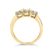 Bids.com 10K Yellow Gold 1/2 Cttw Miracle Set Round Diamond Three Stone Illusion Plate Ring (I-J Color, I2-I3 Clarity) - Size 7 Rings White Smoke 9 / Yellow.Gold,6 / Yellow.Gold,8 / Yellow.Gold,5 / Yellow.Gold,7 / Yellow.Gold
