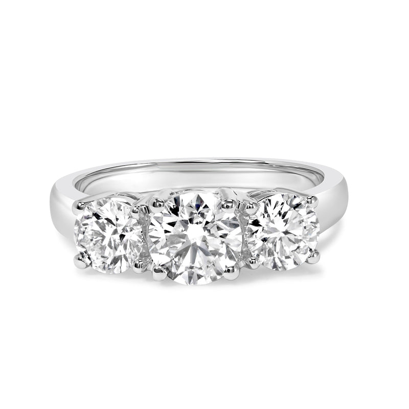 Bids.com 14K White Gold 2.00 Cttw Lab Grown Diamond 3 Stone Ring Band (F-G Color, VS1-VS2 Clarity) - Ring Size 7 Rings White Smoke 7 / White.Gold / 2,9 / White.Gold / 2,6 / White.Gold / 2,8 / White.Gold / 2,5 / White.Gold / 2