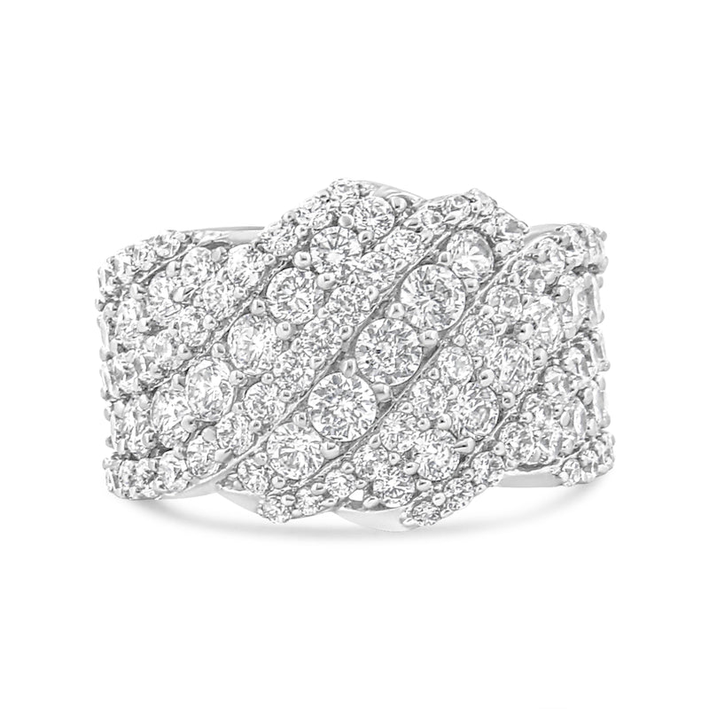 Bids.com 10K White Gold 3.00 Cttw Diamond Multi Row Cluster Band Ring (I-J Color, I3 Clarity) - Size 7 Rings Gray 7 / White.Gold,7 / Yellow.Gold,6 / Yellow.Gold,6 / White.Gold,8 / White.Gold,8 / Yellow.Gold,9 / White.Gold