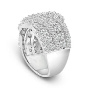 Bids.com 10K White Gold 3.00 Cttw Diamond Multi Row Cluster Band Ring (I-J Color, I3 Clarity) - Size 7 Rings White Smoke 7 / White.Gold,7 / Yellow.Gold,6 / Yellow.Gold,6 / White.Gold,8 / White.Gold,8 / Yellow.Gold,9 / White.Gold