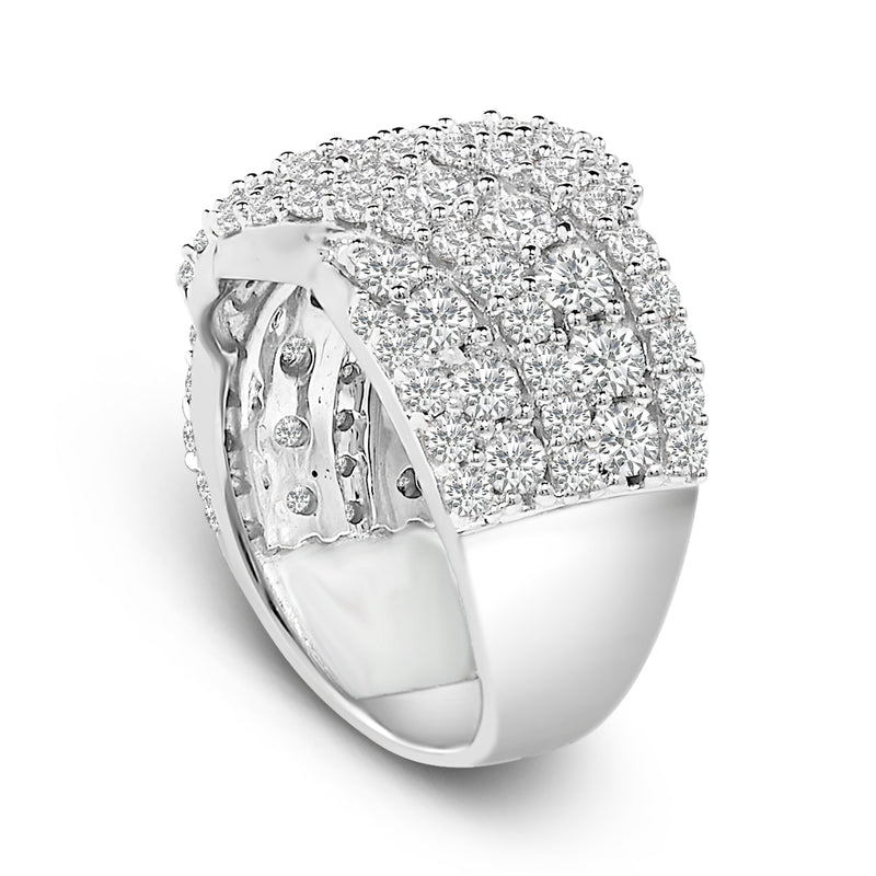 Bids.com 10K White Gold 3.00 Cttw Diamond Multi Row Cluster Band Ring (I-J Color, I3 Clarity) - Size 7 Rings White Smoke 7 / White.Gold,7 / Yellow.Gold,6 / Yellow.Gold,6 / White.Gold,8 / White.Gold,8 / Yellow.Gold,9 / White.Gold