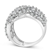 Bids.com 10K White Gold 3.00 Cttw Diamond Multi Row Cluster Band Ring (I-J Color, I3 Clarity) - Size 7 Rings White Smoke 7 / White.Gold,7 / Yellow.Gold,6 / Yellow.Gold,6 / White.Gold,8 / White.Gold,8 / Yellow.Gold,9 / White.Gold