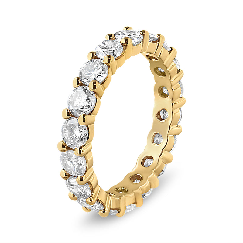 Bids.com 14K Yellow Gold 3.00 Cttw Shared Prong Set Round Cut Diamond Eternity Band (J-K Color, VS1-VS2 Clarity) - Ring Size 7 Rings White Smoke 8 / Yellow.Gold,6 / Yellow.Gold,9 / Yellow.Gold,7 / Yellow.Gold