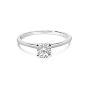 Bids.com 14K White Gold 1/2 Cttw Round Lab Grown Diamond 4 Prong Solitaire Engagement Ring (F-G Color, VS2-SI1 Clarity) - Size 7 Rings White Smoke 7 / White.Gold,9 / White.Gold,6 / White.Gold,8 / White.Gold,5 / White.Gold