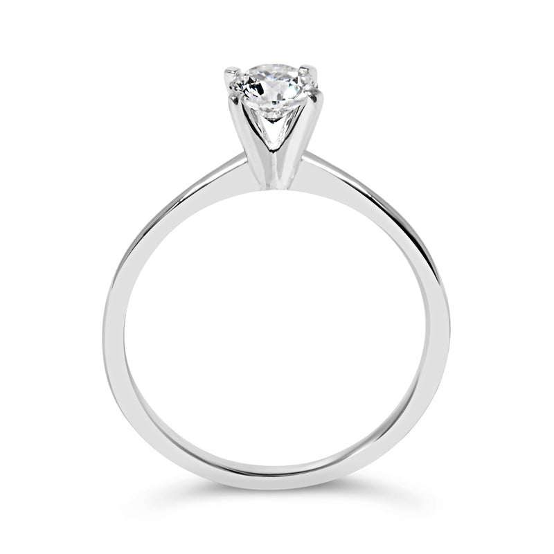 Bids.com 14K White Gold 1/2 Cttw Round Lab Grown Diamond 4 Prong Solitaire Engagement Ring (F-G Color, VS2-SI1 Clarity) - Size 7 Rings White Smoke 7 / White.Gold,9 / White.Gold,6 / White.Gold,8 / White.Gold,5 / White.Gold