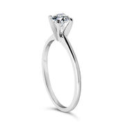 Bids.com 14K White Gold 1/2 Cttw Round Lab Grown Diamond 4 Prong Solitaire Engagement Ring (F-G Color, VS2-SI1 Clarity) - Size 7 Rings White Smoke 7 / White.Gold,9 / White.Gold,6 / White.Gold,8 / White.Gold,5 / White.Gold