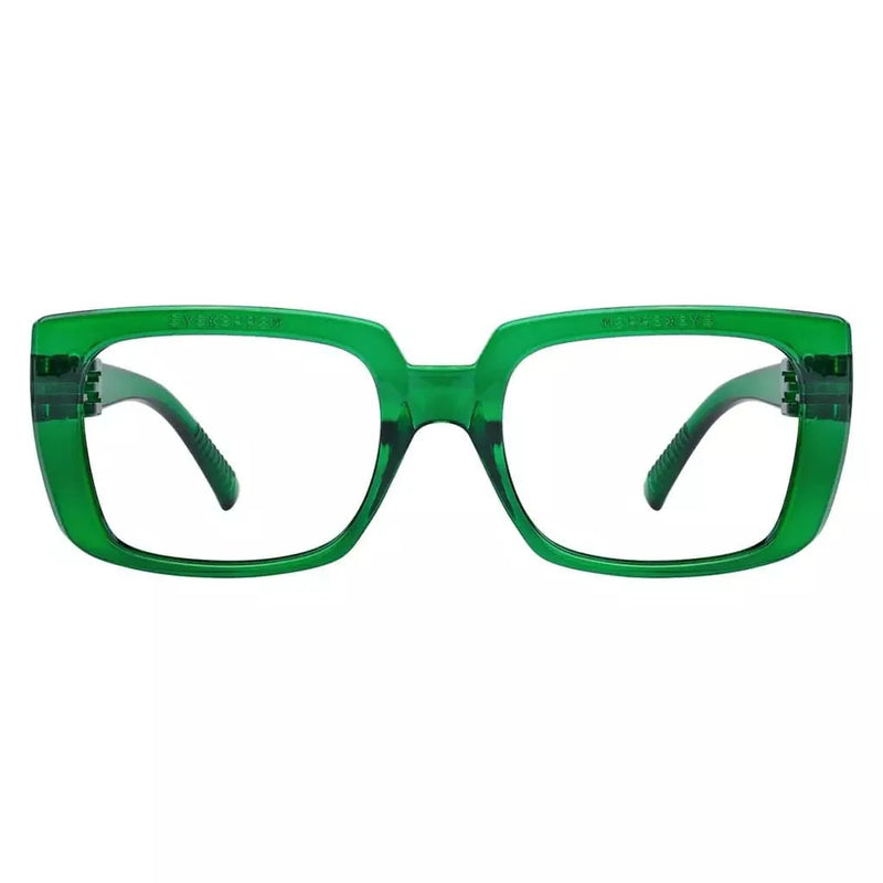 eyekeeper.com 30% Blue Light Blocking Glasses Metalless Screwless Eyeglasses NR9107-B15 Eyeglasses White Smoke Green / without magnification
