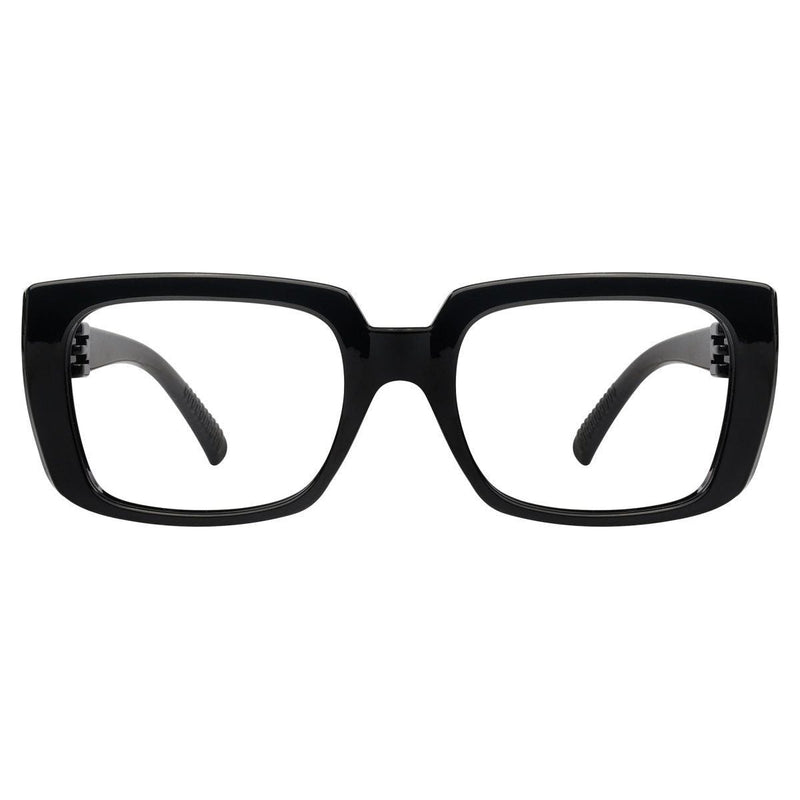 eyekeeper.com 30% Blue Light Blocking Glasses Metalless Screwless Eyeglasses NR9107-B15 Eyeglasses Black Black / without magnification