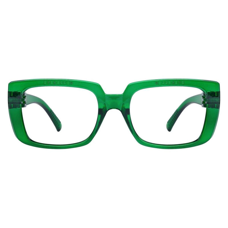 eyekeeper.com 30% Blue Light Blocking Glasses Metalless Screwless Eyeglasses NR9107-B15 Eyeglasses Sea Green Green / without magnification