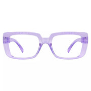 eyekeeper.com 30% Blue Light Blocking Glasses Metalless Screwless Eyeglasses NR9107-B15 Eyeglasses White Smoke Purple / without magnification