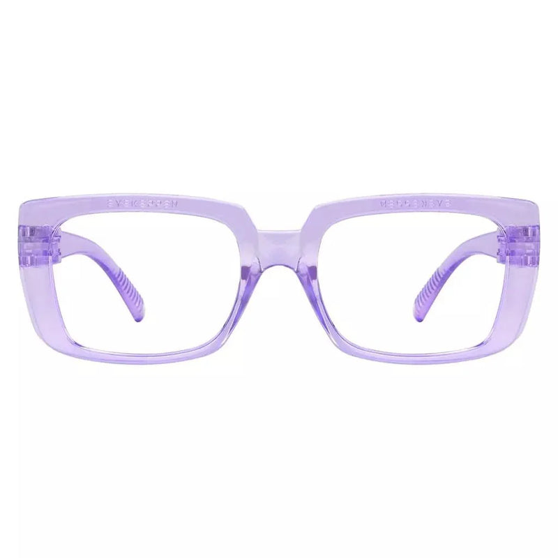 eyekeeper.com 30% Blue Light Blocking Glasses Metalless Screwless Eyeglasses NR9107-B15 Eyeglasses White Smoke Purple / without magnification