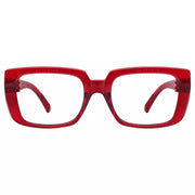 eyekeeper.com 30% Blue Light Blocking Glasses Metalless Screwless Eyeglasses NR9107-B15 Eyeglasses White Smoke Red / without magnification