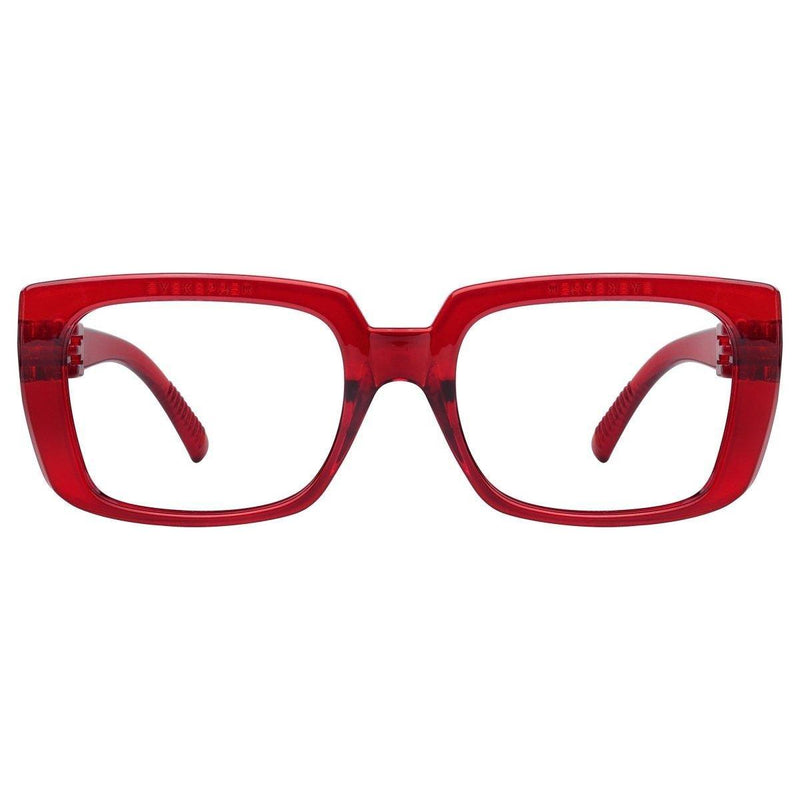 eyekeeper.com 30% Blue Light Blocking Glasses Metalless Screwless Eyeglasses NR9107-B15 Eyeglasses Brown Red / without magnification