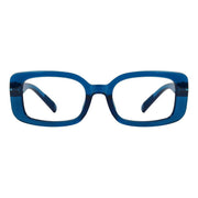 eyekeeper.com 30% Blue Light Blocking Glasses Metalless Screwless Eyewear R2502-B15 Eyeglasses Dark Slate Gray Blue / without magnification