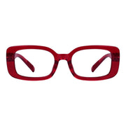 eyekeeper.com 30% Blue Light Blocking Glasses Metalless Screwless Eyewear R2502-B15 Eyeglasses Dark Red Red / without magnification