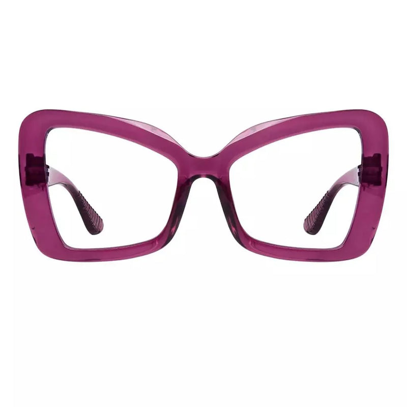 eyekeeper.com 30% Blue Light Blocking Metalless Screwless Glasses R2315-B15 Eyeglasses White Smoke Purple Red / without magnification