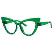 eyekeeper.com 30% Blue Light Blocking Oversized Cat-eye Screwless Glasses R2318-B15 Eyeglasses White Smoke Black / without magnification,Light Blue / without magnification,Green / without magnification,Rose / without magnification,Purple Red / without magnification,Red / without magnification