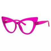 eyekeeper.com 30% Blue Light Blocking Oversized Cat-eye Screwless Glasses R2318-B15 Eyeglasses White Smoke Black / without magnification,Light Blue / without magnification,Green / without magnification,Rose / without magnification,Purple Red / without magnification,Red / without magnification