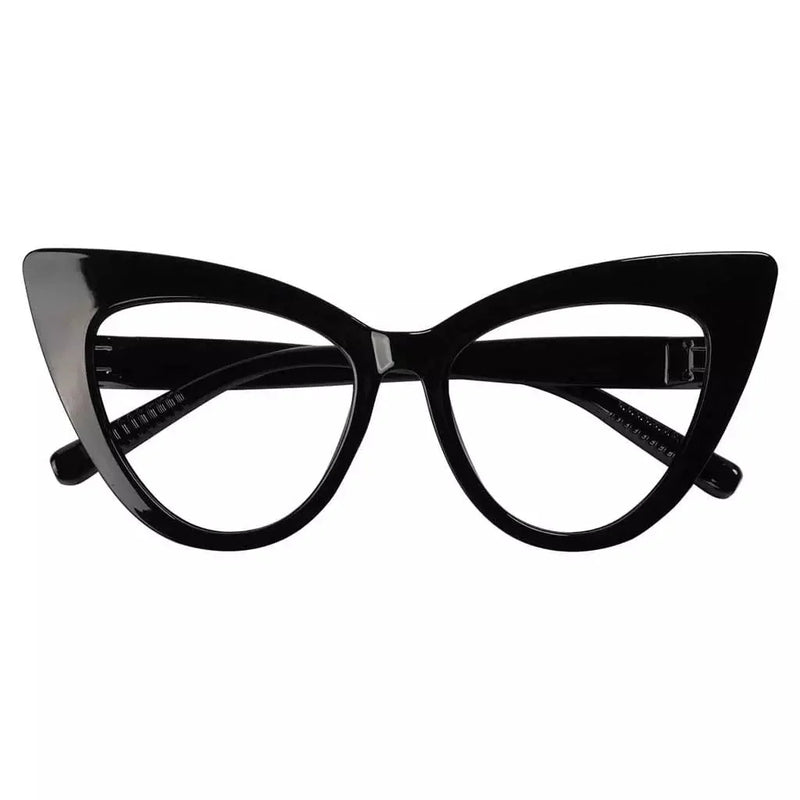 eyekeeper.com 30% Blue Light Blocking Oversized Cat-eye Screwless Glasses R2318-B15 Eyeglasses White Smoke Black / without magnification,Light Blue / without magnification,Green / without magnification,Rose / without magnification,Purple Red / without magnification,Red / without magnification