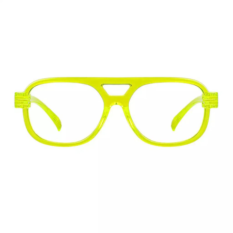 eyekeeper.com 30% Blue Light Blocking Pilot Metalless Eyeglasses R2515-B15 Eyeglasses White Smoke Yellow / without magnification