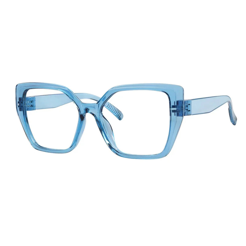 eyekeeper.com 30% Blue Light Blocking Glasses Oversized Metalless Screwless R2314-B15 Eyeglasses White Smoke Black / without magnification,Light Blue / without magnification,Green / without magnification,Rose / without magnification,Purple Red / without magnification,Red / without magnification